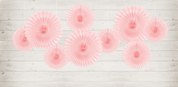 Hängande Dekorationsrosetter Ljusrosa