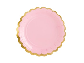Papperstallrikar Pastellrosa
