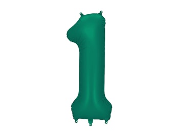Sifferballong Satin Grön