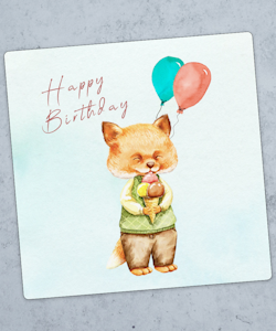 Cute Fox Birthday