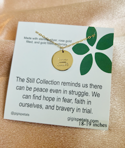 Gigis Petals - "Hope over Doubt" Gullkjede