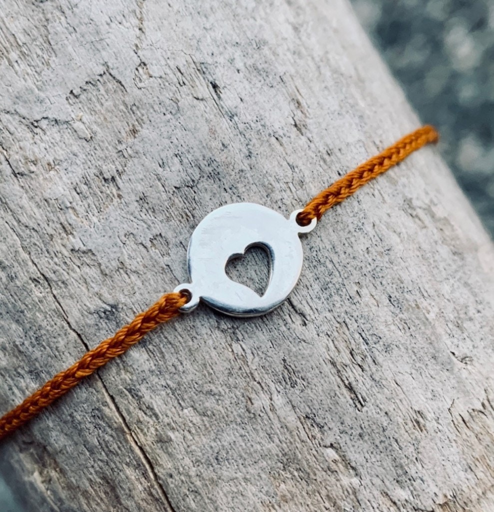 Bali Bliss Armbånd - Heart - Burnt Orange