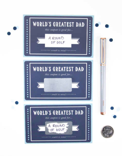 Paprika Paperie "Fathers Day" Scratch-Card - 6pk