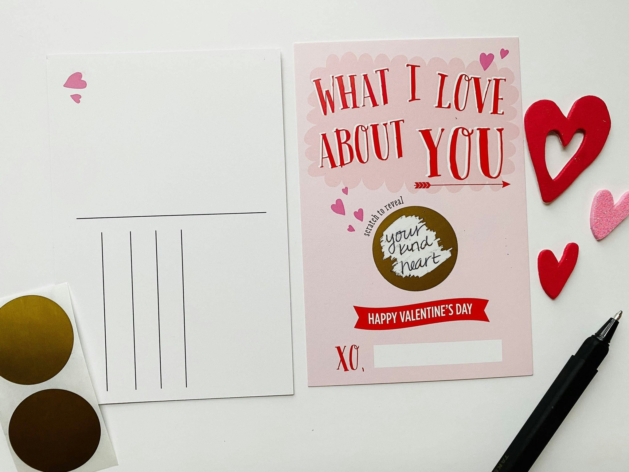 Paprika Paperie "Valentines Day" Scratch-Card - 2pk