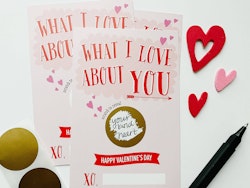 Paprika Paperie "Valentines Day" Scratch-Card - 2pk
