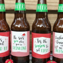 Flaske Etiketter - Jul