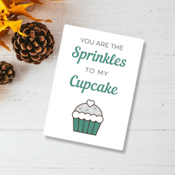 You are the SPRINKLES to my CUPCAKE