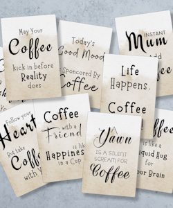 9pk Fun Coffee Cards