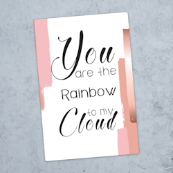 10pk "You are the rainbow" kort