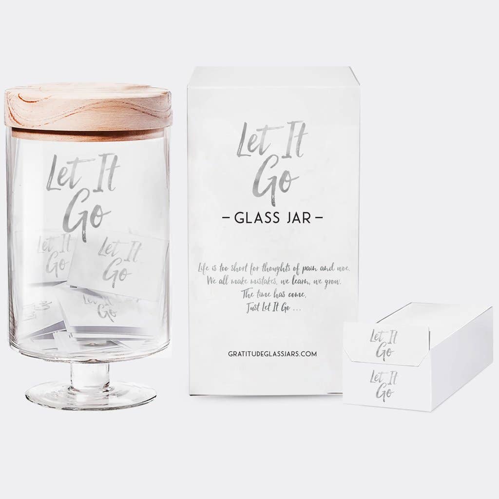"Let it Go" Glass Jar
