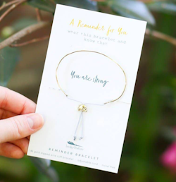Lucky Feather - "You are STRONG" Bracelet