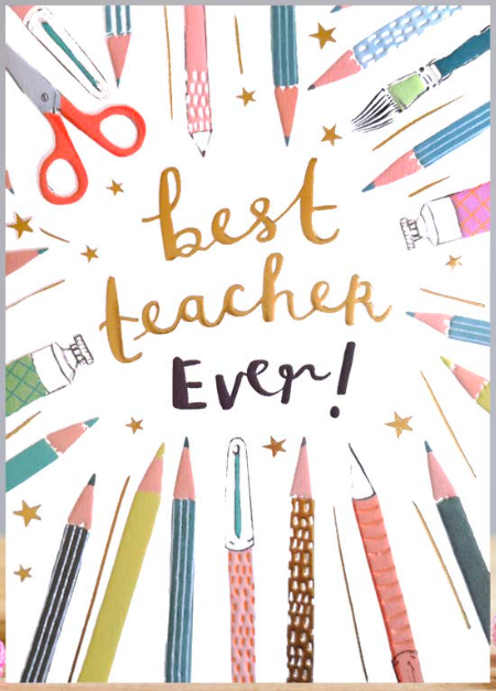 Louise Tiller  "Best Teacher Ever" kort