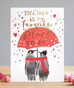 Louise Tiller  "Penguins Together"- KORT