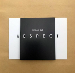 Just my Type - Respect -  Triplet Card