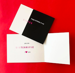 Just my Type - Sister Card