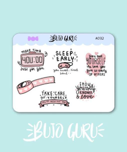 Love Yourself  Sticker Set