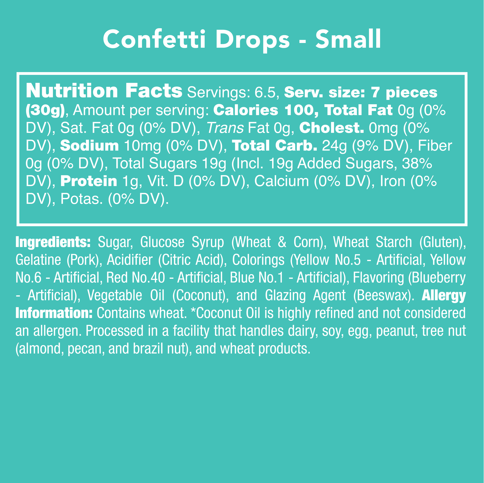 Candy Club - Confetti Drop Candy