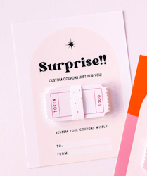Curated for you Gift - Blank Coupons Card