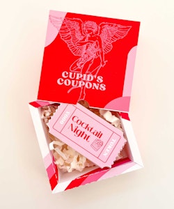 Curated for you Gift - Retro Love Coupons Box