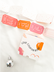 Curated for you Gift - Love Coupons Box - Sunshine