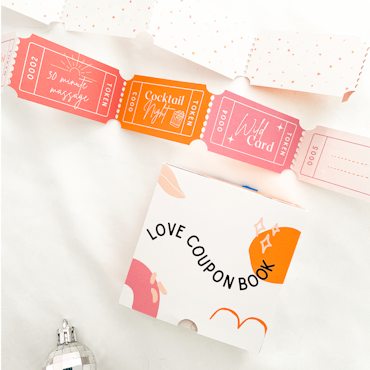 Curated for you Gift - Love Coupons Box - Sunshine