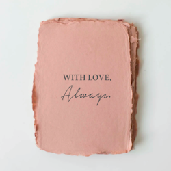 Paper Barista - "With Love, Always." Card