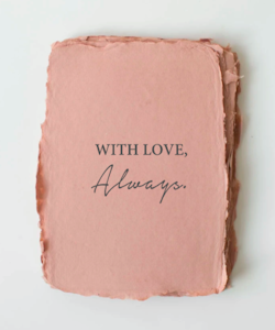 Paper Barista - "With Love, Always." Card
