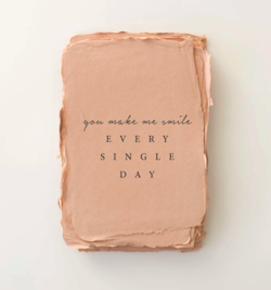 Paper Barista - "You make me smile"  Card