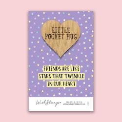 Wishstring - "Friends are like stars" - Keepsake Pocket Token