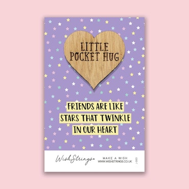 Wishstring - "Friends are like stars" - Keepsake Pocket Token