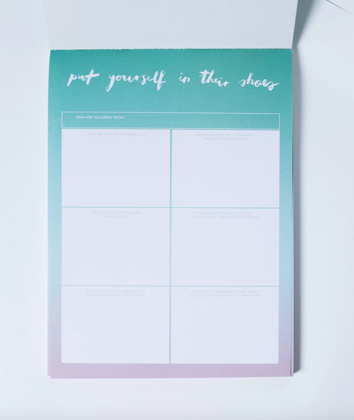 The Happiness Planner - "PUT YOURSELF IN THEIR SHOES" NOTEPAD