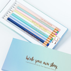 The Happiness Planner - INSPIRATIONAL PENCILS - GOLD