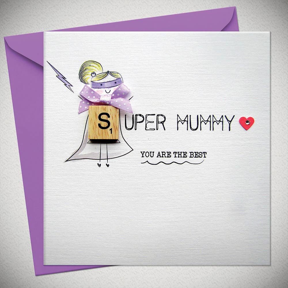 Bexy Boo Greeting Card - "SUPER MUMMY"