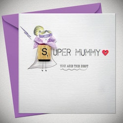 Bexy Boo Greeting Card - "SUPER MUMMY"