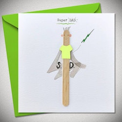 Bexy Boo Greeting Card - "SUPER DAD"