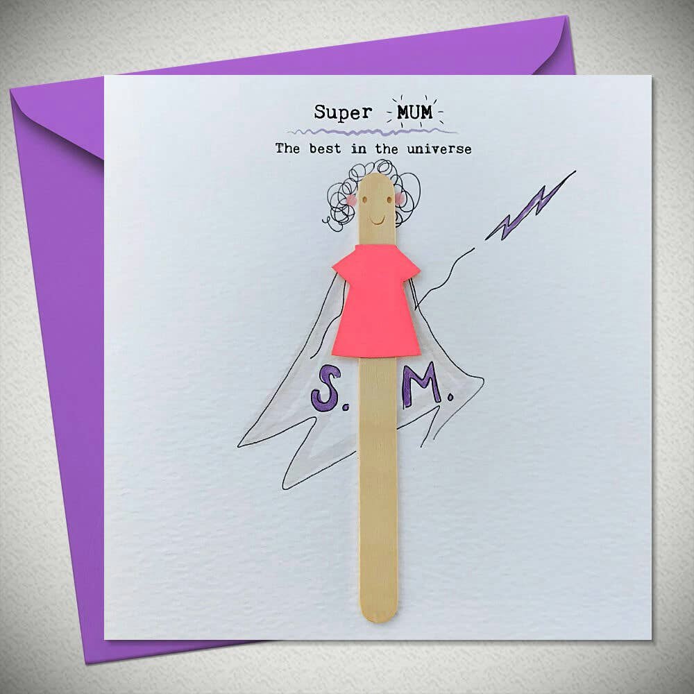 Bexy Boo Greeting Card - "Super MUM - The best in the Universe"