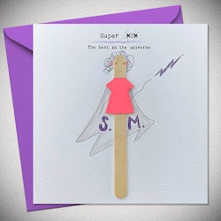 Bexy Boo Greeting Card - "Super MUM - The best in the Universe"