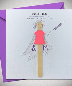 Bexy Boo Greeting Card - "Super MUM - The best in the Universe"