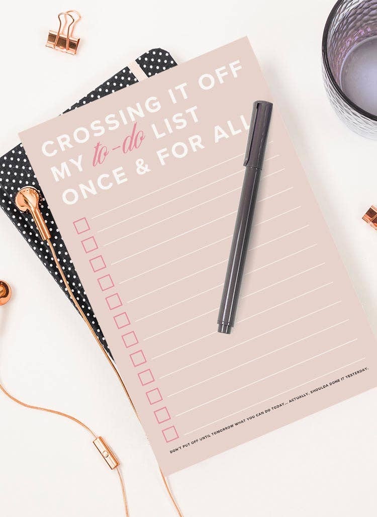 Kitty Meow Boutique- "Crossing It Off My To-Do List"  - Notepad