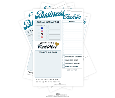 LLB Design Studio - Business Check-in Notepad
