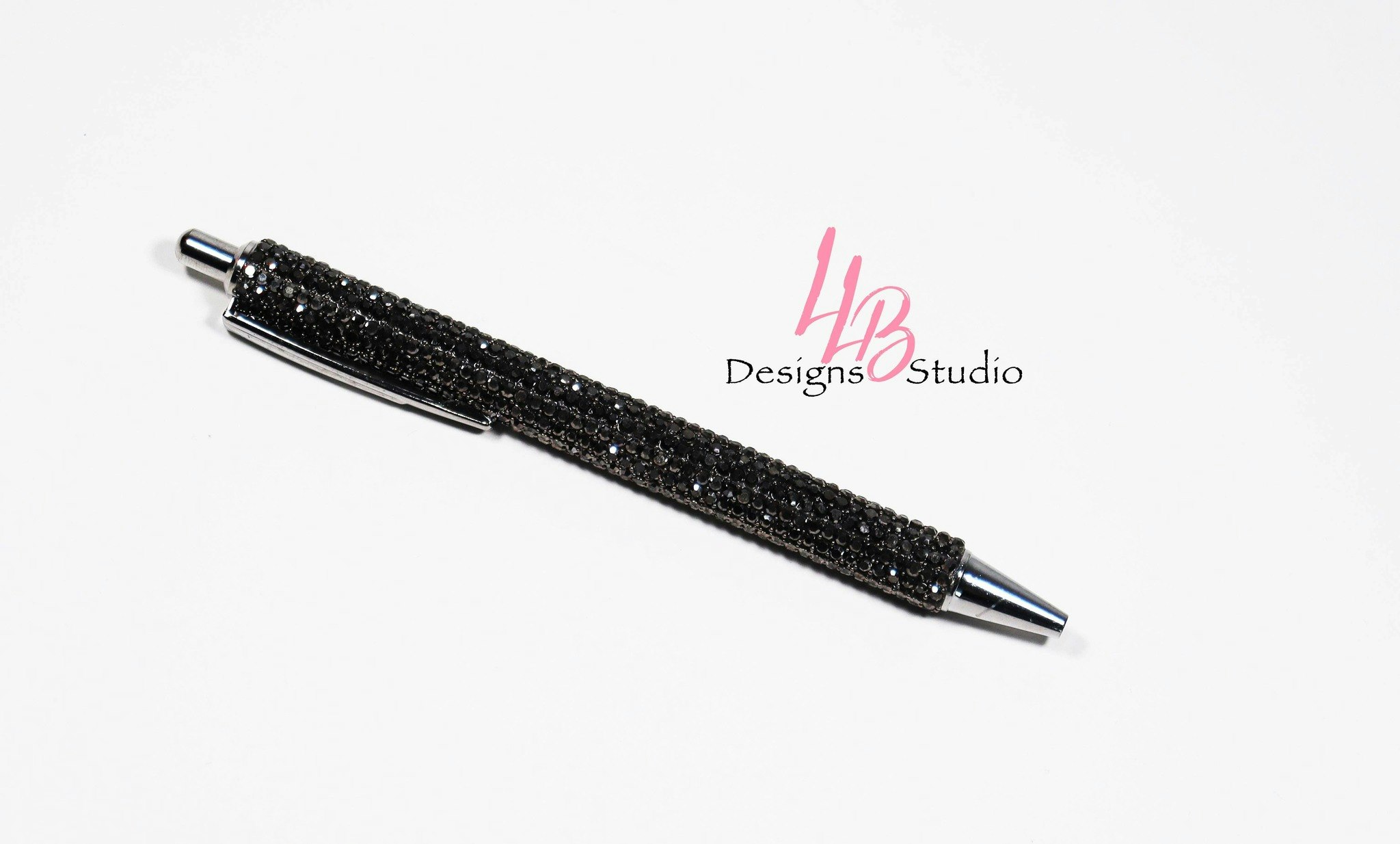 LLB Design Studio -  Gunmetal Rhinestone  Pen