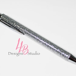 LLB Design Studio -  Silver Glitter Pen