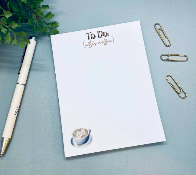 Daise & Co: "To Do After Coffee"  Notepad