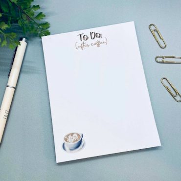 Daise & Co: "To Do After Coffee"  Notepad