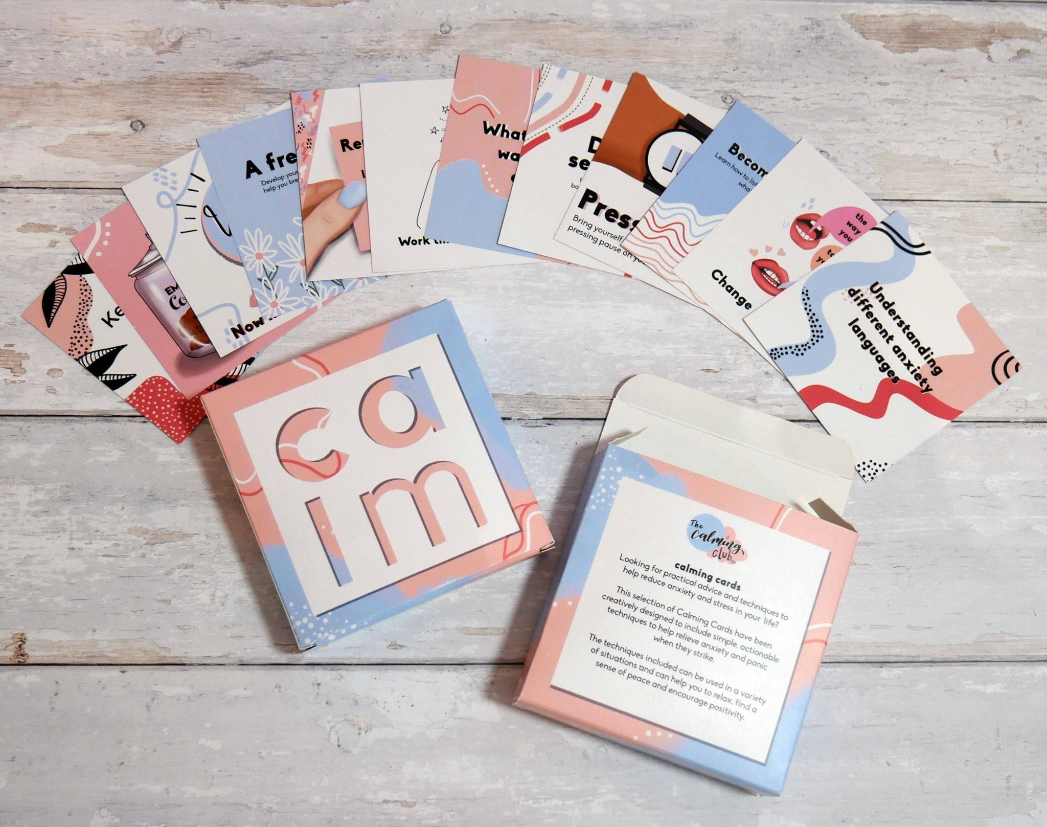 The Calming Club - Mindset Calming Card set (12 Cards)