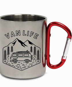 Van Life Carabiner Steel Camping Mug