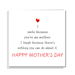 Funny Mothersday Card  - by Swizzoo