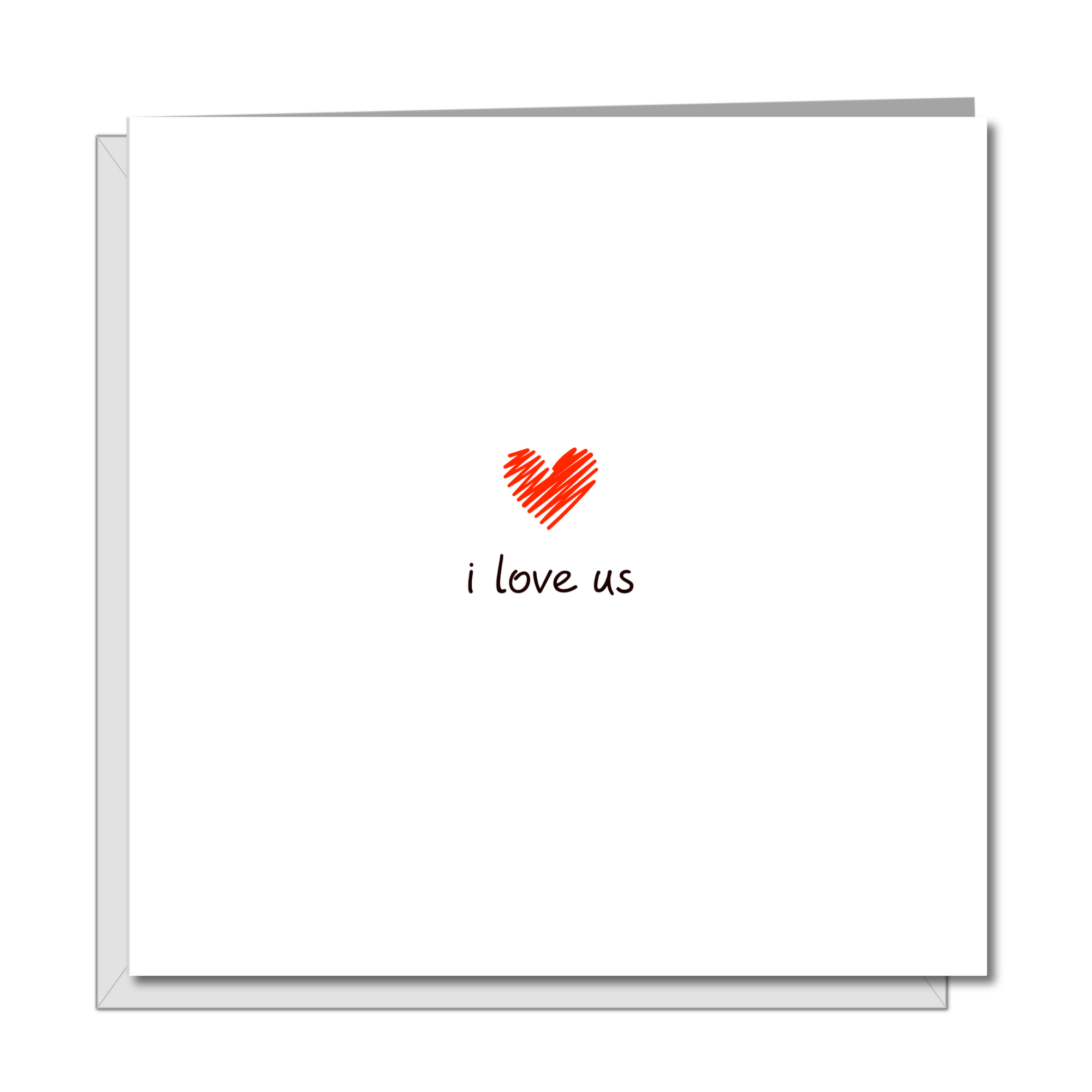 I Love Us Card  - by Swizzoo