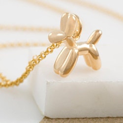 Lily Charmed - Balloon Dog Gold Necklace