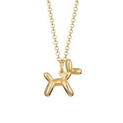 Lily Charmed - Balloon Dog Gold Necklace